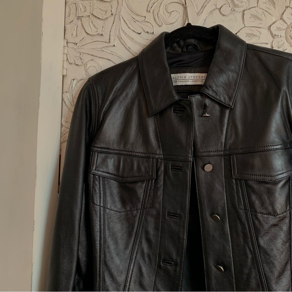 SOLD Y2K genuine leather jacket - Picture 5 of 6